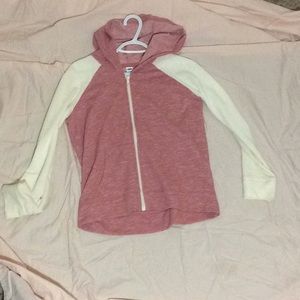Old Navy warm pink and cream lightweight jacket